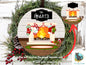 Customizable Fireplace Scene Christmas trees stockings fireplace presents Xmas Sublimation Design PNG Graphic Clip Art Digital Download