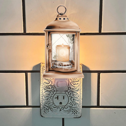 Christmas Lantern with candle - MDF - Acrylic - Sublimation Design - Decor, Sign, Night Light, Suncatcher, Ornament