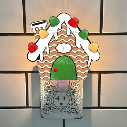 Gumdrop House - Customizable, Christmas Ornament, Christmas Tag, Nightlight, Sublimation, Digital, PNG, Design, MDF and Acrylic