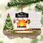 Customizable Fireplace Scene Christmas trees stockings fireplace presents Xmas Sublimation Design PNG Graphic Clip Art Digital Download