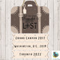 Customizable Suitcase Decor - Sublimation  - Trip Tracker - Trip History - Not all who wander are lost.