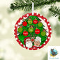 Customizable Christmas Ornament, Round Sign PNG, Digital Download for Sublimation, Door Sign, Earrings, Badge Reels, Night Light