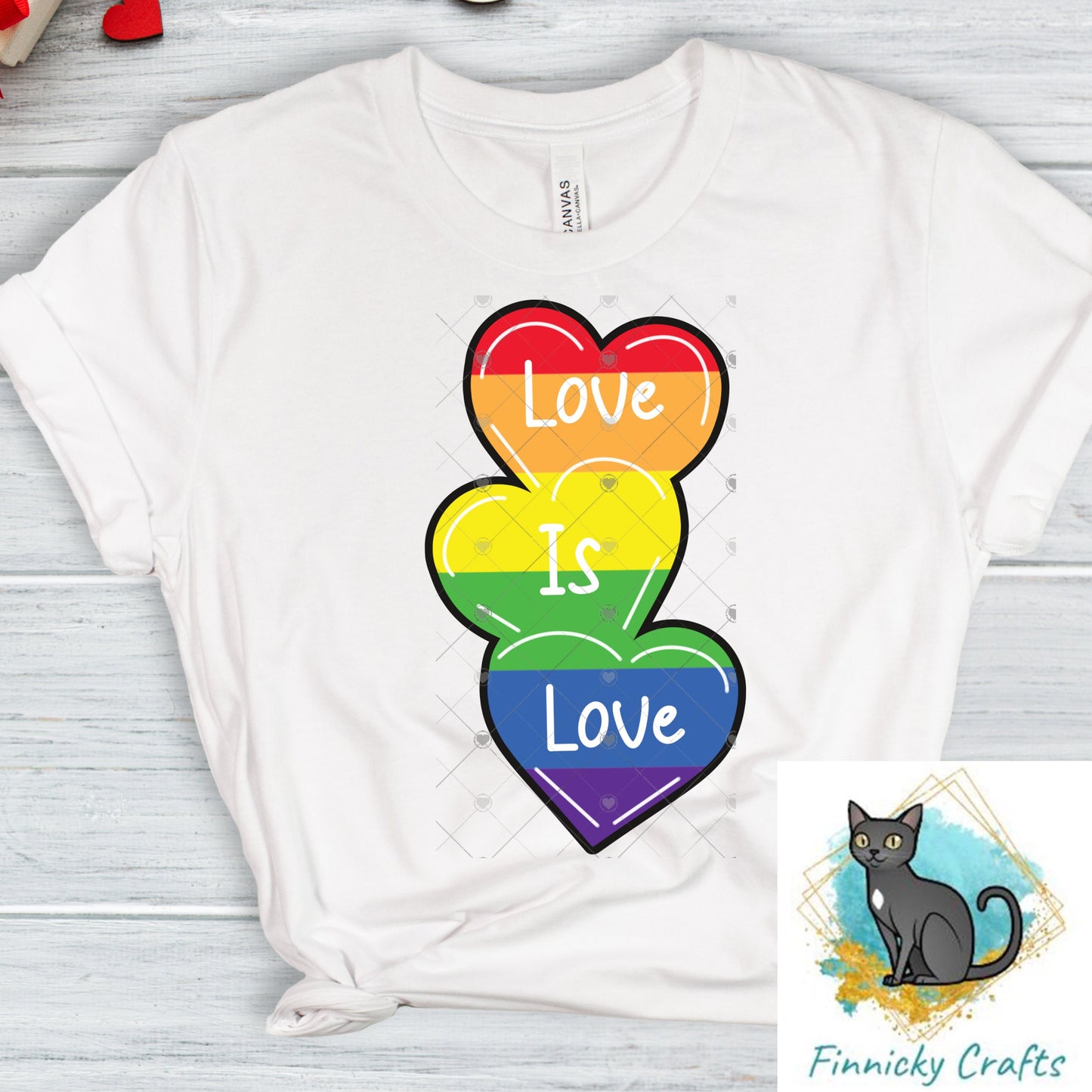 Trio Heart Shape, Gay Pride, Digital, PNG, Download, Sublimation, Gay Support, Love is Love, Badge Reel, Sign, T-Shirt