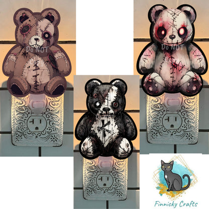 Spooky Teddy Bear Bundle, Halloween, Sublimation, PNG, Digital Download, MDF, Acrylic