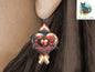 Steampunk Heart with Arrow Earrings, Sublimation, Digital, PNG, Design, Download