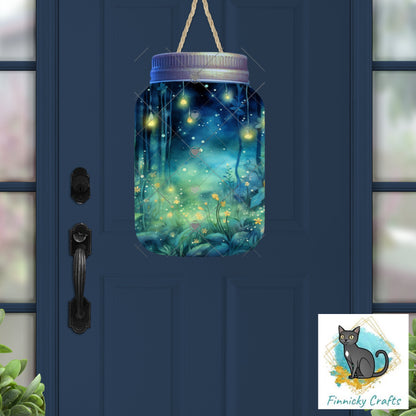 Firefly Mason Jar Sublimation Digital Design Bundle - MDF, Acrylic, Glitter Acrylic - Earrings, Sign, Nightlight, Vent Clip, Beach Bag