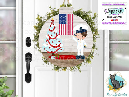 Bulb, Bobber, Military, Navy, Christmas, Digital, PNG, Download, Ornament, Sublimation, Coaster, Round, Christmas, Badge Reel