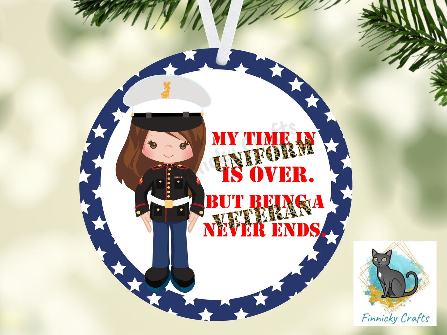 Military Bundle, Veterans Day, Women, Digital, PNG, Download, Ornament, Sublimation, Coaster, Round, Badge Reel, Keyring
