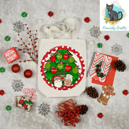 Customizable Christmas Ornament, Round Sign PNG, Digital Download for Sublimation, Door Sign, Earrings, Badge Reels, Night Light