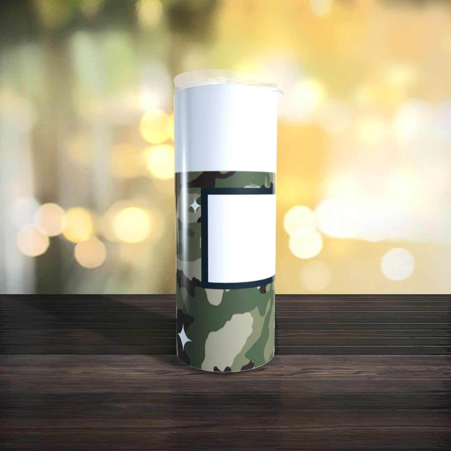 Customizable Spray Can Tumbler Template - Be Gone Template - Green Camo - Digital Design - Sublimation Tumbler