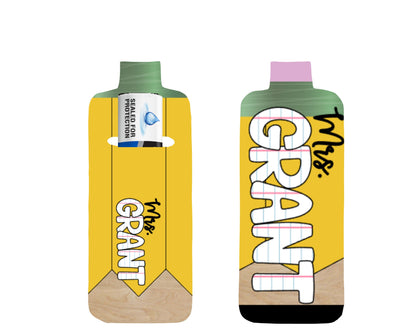 Pencil with lined paper letters - Digital Design - Sublimation Tumbler, clipboard, lip balm holder, key ring, bookmark