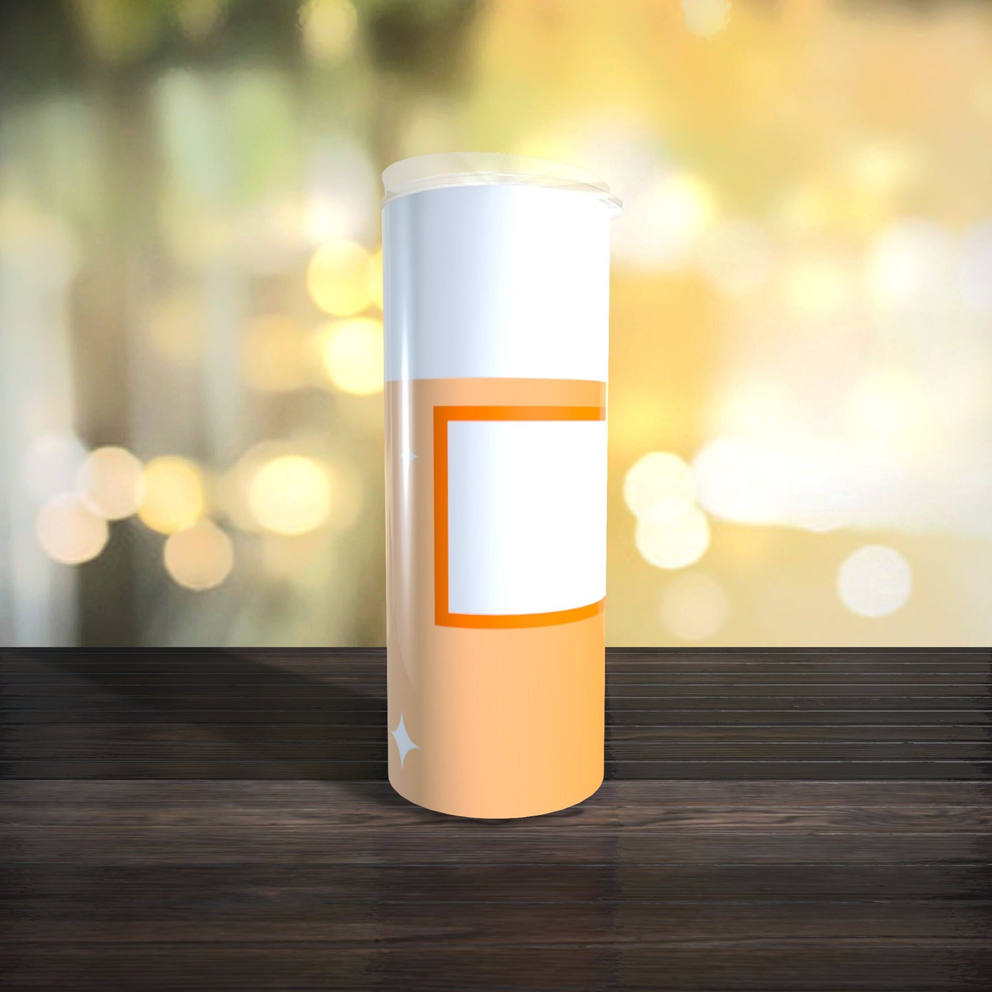 Customizable Spray Can Tumbler Template - Be Gone Template - Orange - Digital Design - Sublimation Tumbler