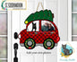 Customizable Buffalo Red Plaid Christmas Design png - Add your photos