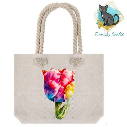 Tulips Sublimation Flower Digital Design- 4 colors - Bundle - Earrings - Signs - Design - keyring - badge reel - bag shirt design