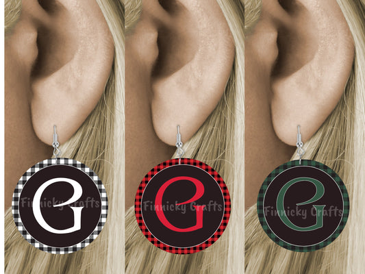 Circle Round Buffalo Plaid Customizable Design Bundle, Sublimation, Digital, PNG, Design, Download