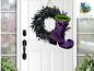 Fall, Halloween, Witch's Boot, Spooky, Welcome, Round, Coaster, Door Wall Hanger, Sublimation, Digital, PNG, Design, Download Only, Tiered