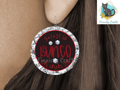 Bunco, Digital, PNG, Design, Download, Door Hanger, Ornament, Earrings, Badge Reel, Keyrings, Sublimation