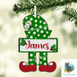 Green Polka Dot Elf Tag - Customizable, Christmas Ornament, Christmas Tag, Nightlight, Sublimation, Digital, PNG, Design, MDF and Acrylic