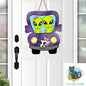 Aliens Truck Sublimation Design  - Earrings, Badge Reel, Bag, Door Sign - T-shirt Design - Digital Download