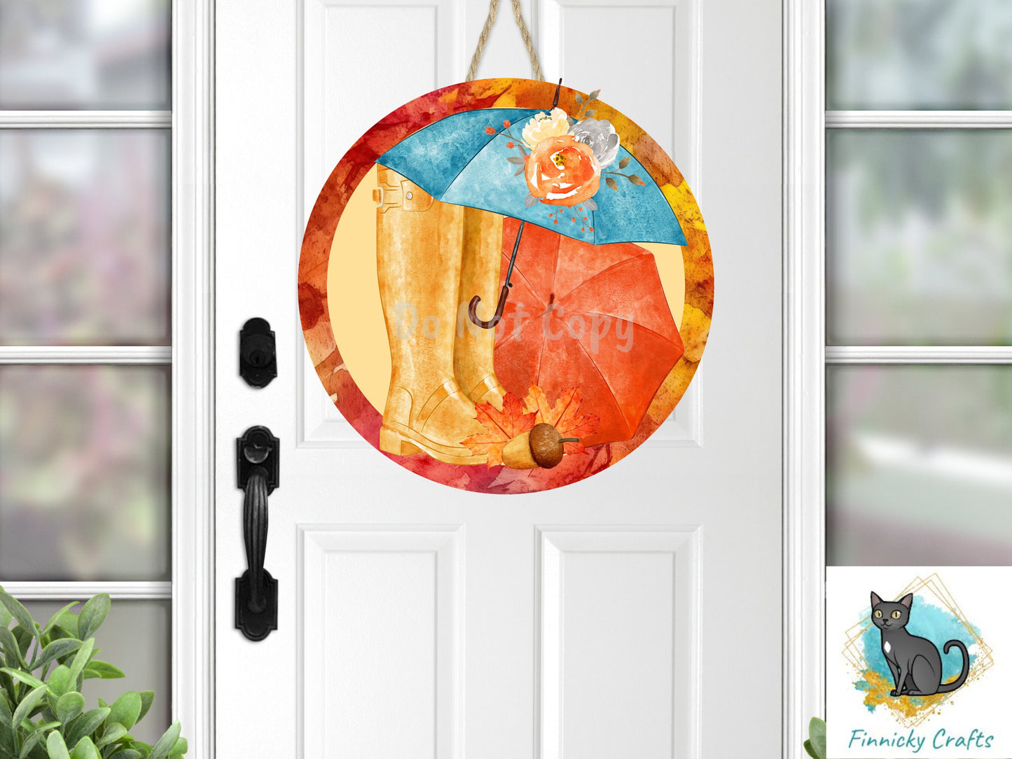 Round Design, Scarecrow, Owl, Rain, Rain Boots, Sublimation, PNG, Digital Download, Earrings, Door Hanger, Decoration, Car Coaster