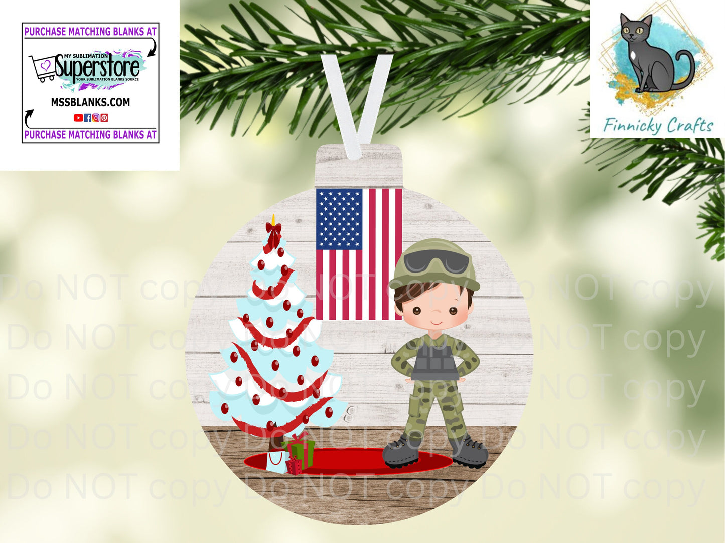 Bulb, Bobber, Military, Army, Christmas, Digital, PNG, Download, Ornament, Sublimation, Coaster, Round, Christmas, Badge Reel