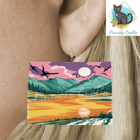 Colorado State Shape, Rocky Mountains, Sublimation, PNG, Digital Download, Decor, Ornament, Suncatcher, Earrings