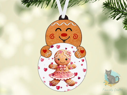 Gingerbread with Bulb, Love, Snow Globe, Gingerbread Man, Gingerbread Girl Digital, PNG, Design, Download, Door Hanger, Ornament
