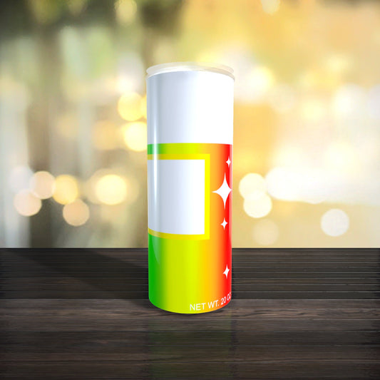 Customizable Spray Can Tumbler Template - Be Gone Template - Rainbow - Digital Design - Sublimation Tumbler