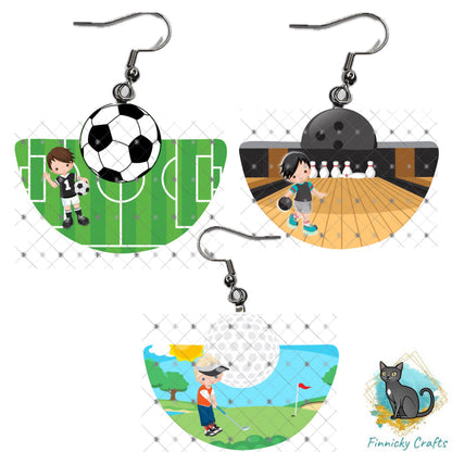 Boho Rounded Bundle, Bowling, Soccer, Golf, Sports, Sublimation, Digital, PNG, Design, Download