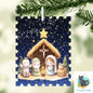 Nativity Stamp Ornament,  Nightlight, Decoration, Sleigh, Sublimation, Digital, PNG, Design, Download, Baby Jesus, Bethlehem