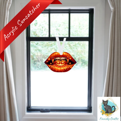 Halloween Lips - Spider, Bat, Pumpkin - Sublimation Digital Design Bundle - MDF - Acrylic - Night Light - Suncatcher - Earrings - Decor