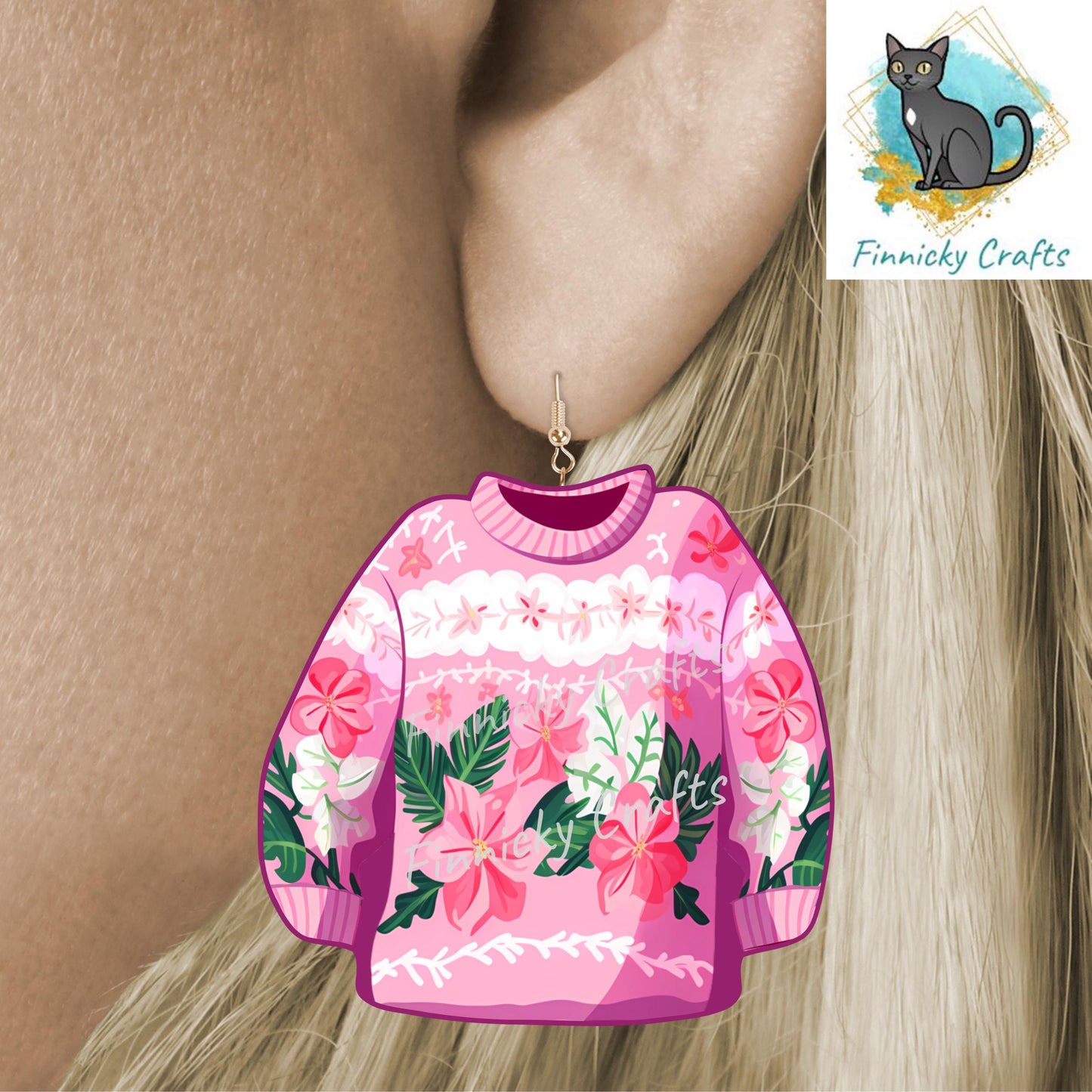 Sweater Blank Design - Winter Ornament, Ugly Christmas Sweater, Nightlight, Sublimation, Digital, PNG, Design, Download, MDF, Acrylic, DTF