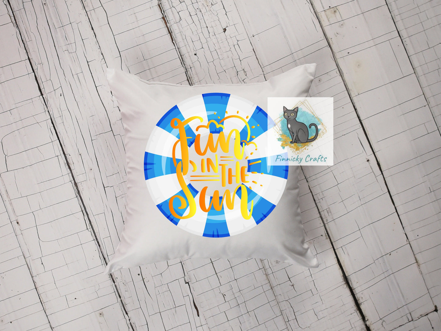 Sublimation Fun in the Sun Round Sign - T-shirt - Cap - Pillow - Apron - Coaster - Cup - Bag Design - Digital Download