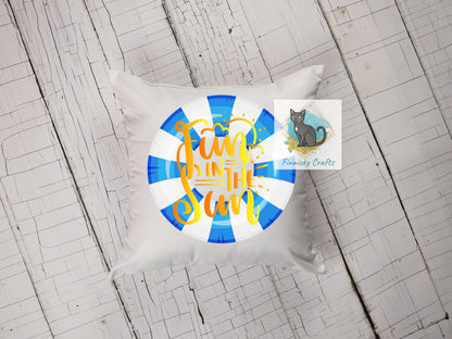 Sublimation Fun in the Sun Round Sign - T-shirt - Cap - Pillow - Apron - Coaster - Cup - Bag Design - Digital Download