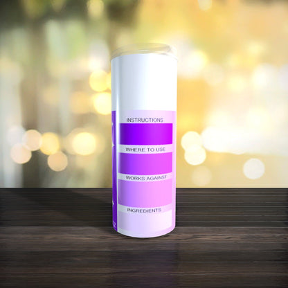 Customizable Spray Can Tumbler Template - Be Gone Template - Purple - Digital Design - Sublimation Tumbler