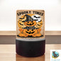 Stacked Pumpkins Newspaper png - Sublimation Designs - Square Acrylic - Light Base - Home Decor - Night Light - Spooky Times