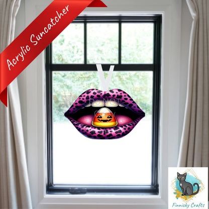 Spooky Halloween Lips -  - Sublimation Digital Design Bundle - MDF - Acrylic - Night Light - Suncatcher - Earrings - Decor