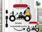 Christmas Golf Cart, Sublimation, PNG, Digital Download, Earrings, Door Hanger, Decoration, Ornament