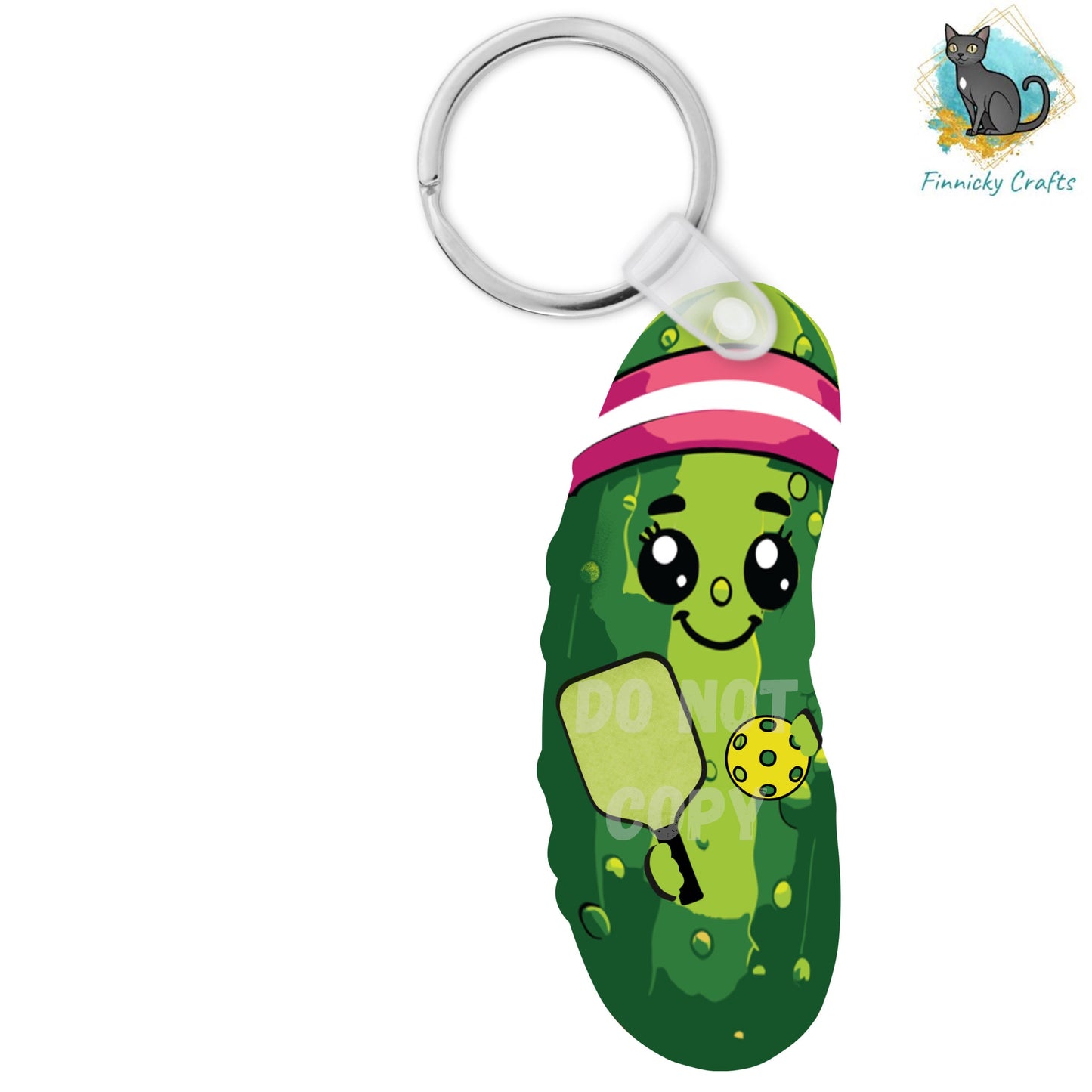 Pickleball pickle keyring,  PNG, Digital Download, Sublimation, Decor, Earrings, jewelry, ornament,  Badge Reel, Keyring