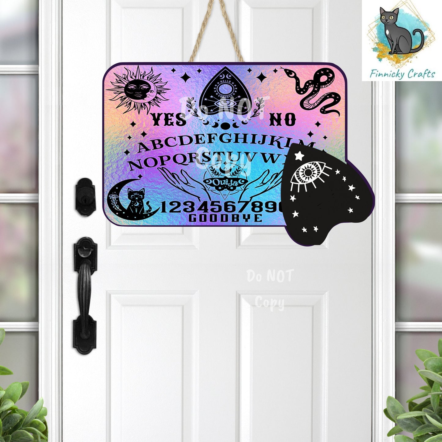 Ouija Board and planchette - Sublimation Digital Design Bundle -  MDF, Acrylic, Glitter Acrylic - Earrings, Sign, Nightlight, Bag Charm