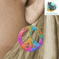Multicolor Peace Symbol png - Sublimation Designs - Round Acrylic - Suncatcher - Home Decor - Night Light - Earrings
