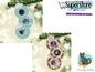 Customizable Trio Bulb Dog or Cat Snowflake Christmas Ornament png Bundle