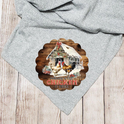Scallop Blank, Making a List Chicken it Twice, Sign, Sublimation, Digital, PNG, Design, Acrylic, Nightlight, Ornament