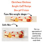 Cute Christmas Chickens Bracelet Cuff Sublimation Digital Designs - Small, Medium, Large PNG files - Acrylic