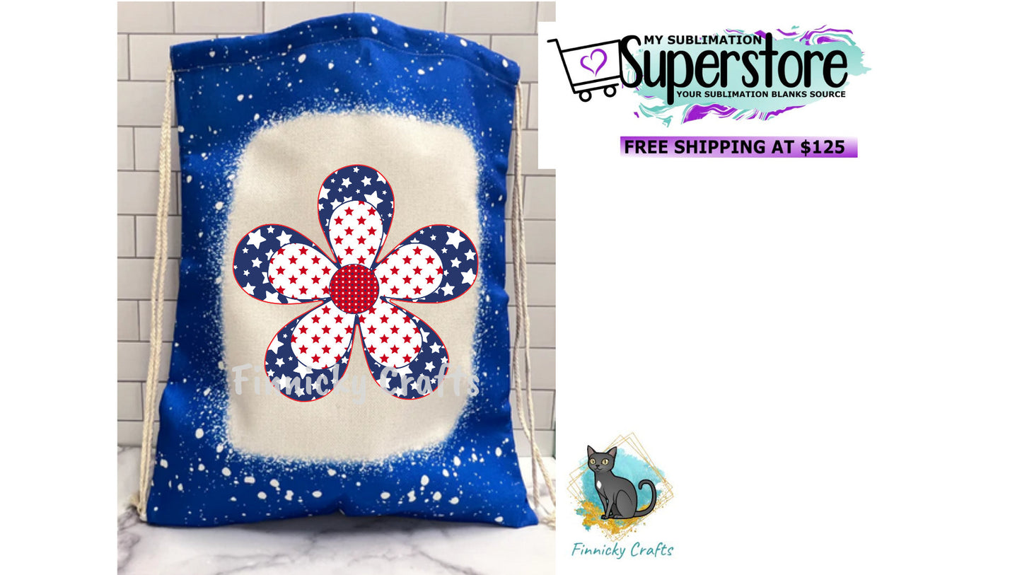 Patriotic Sublimation Flower Digital Design- Earrings - Signs