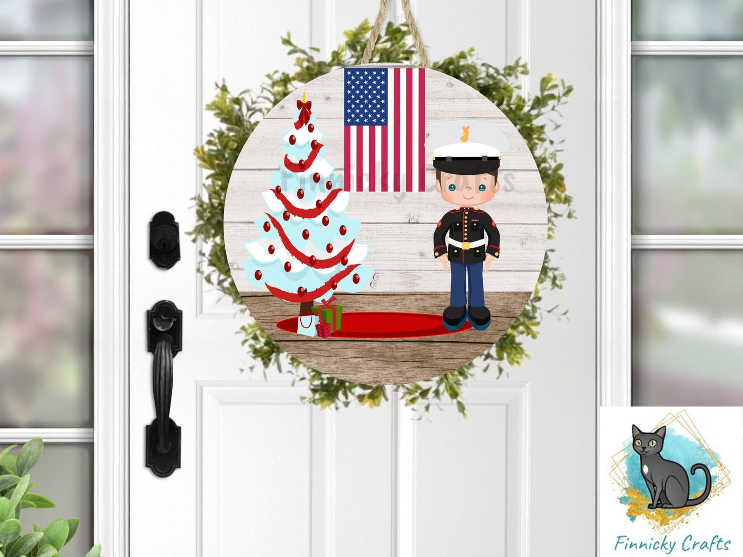 Military, Army, Marines, Navy, Christmas, Digital, PNG, Download, Ornament, Sublimation, Coaster, Round, Christmas, Badge Reel