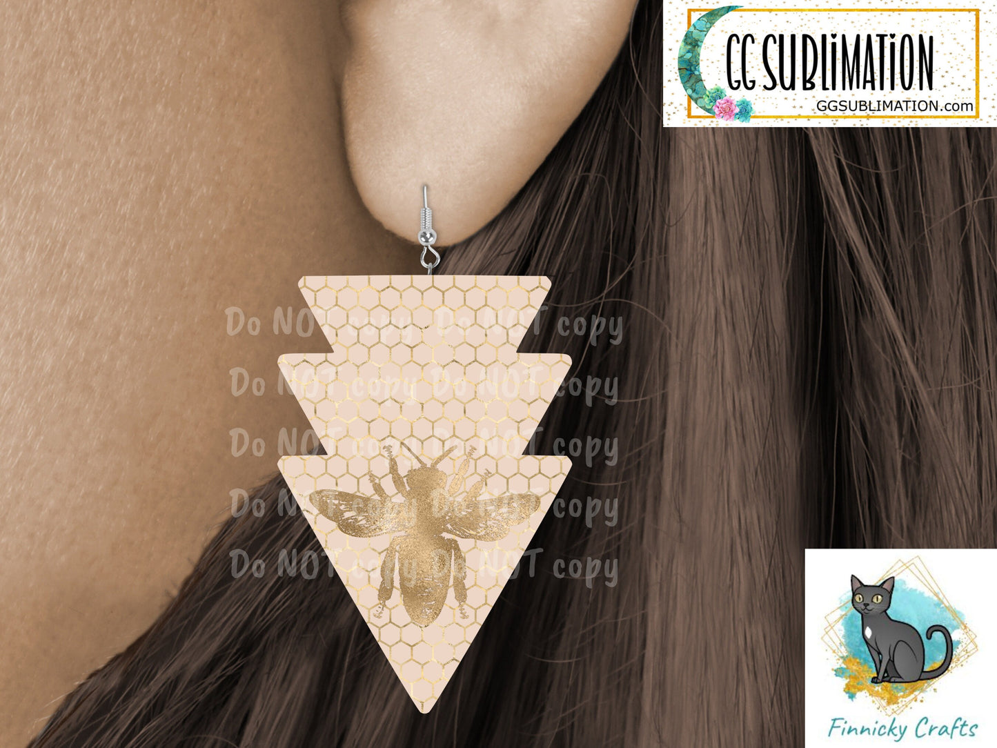 Three Arrow Earrings Bundle Digital Download- Earrings - Bee, alcohol ink, serape