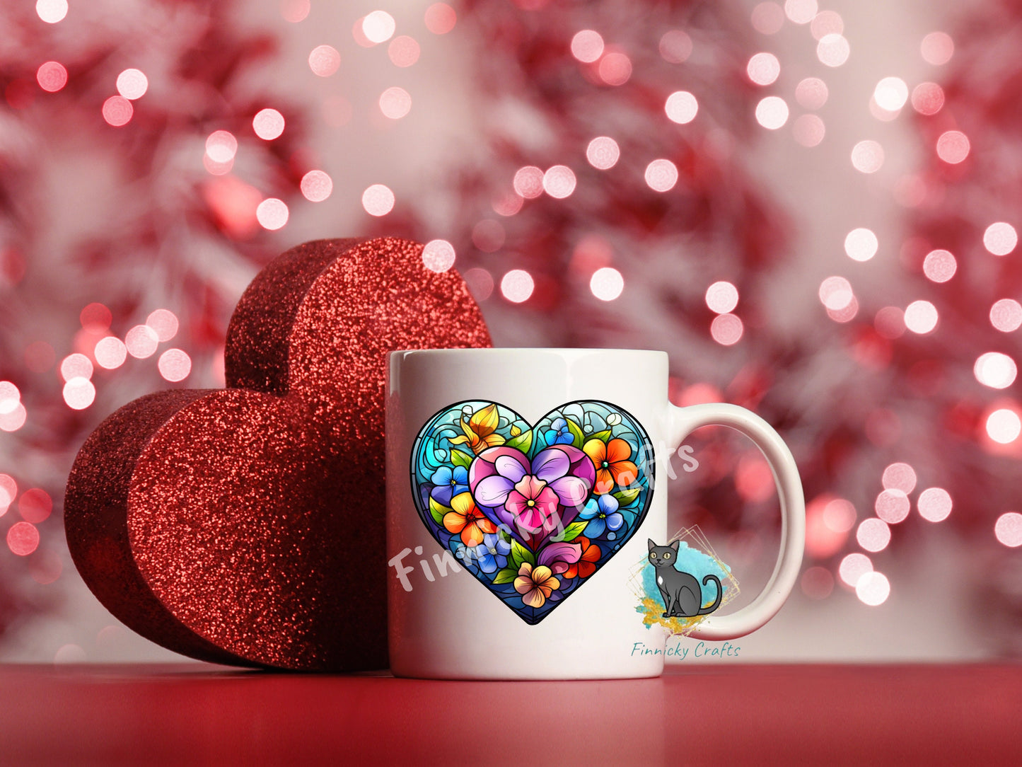 Stained Glass Heart, Earrings, Keychain, Wall Hanger, Door Hanger, Sublimation, Digital, PNG, Design, Download Only