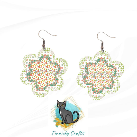 Chubby Flower Sublimation - MDF or Acrylic - Night Light - Digital Design- Earrings - Signs - Sun Catchers - Purse Charms - Quilt
