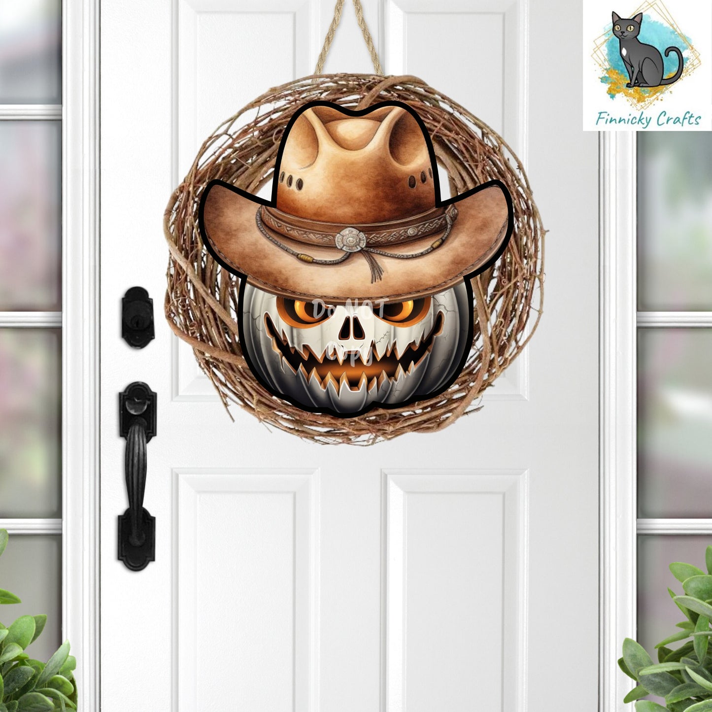 Spooky Cowboy Jack o'Lantern Bundle, Sublimation, Digital, PNG Design, Download for Earrings, Nightlight, Decor, Door Hanger, Keychain